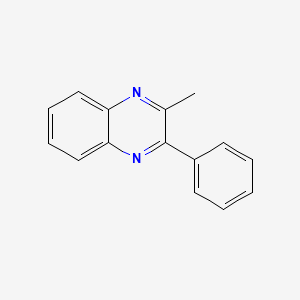 Chemical structure of 2-Methyl-3-phenylquinoxaline