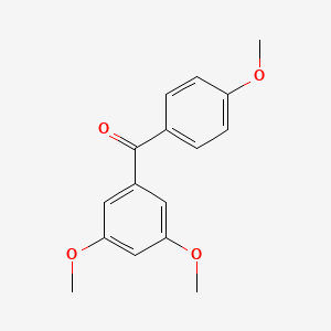 Chemical structure of 3,4',5-Trismethoxybenzophenone