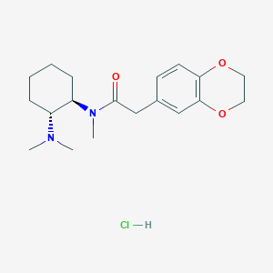 Chemical structure of 3,4-Ethylenedioxy U-51754 (hydrochloride)