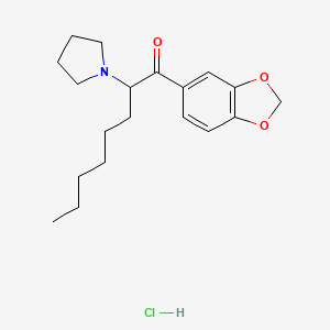 Chemical structure of 3,4-Methylenedioxy PV9 (hydrochloride)