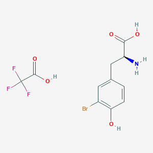 Chemical structure of 3-Bromotyrosine (trifluoroacetate salt)