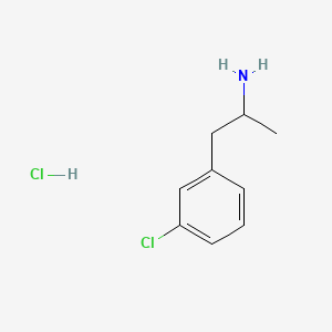 Chemical structure of 3-Chloroamphetamine (hydrochloride)