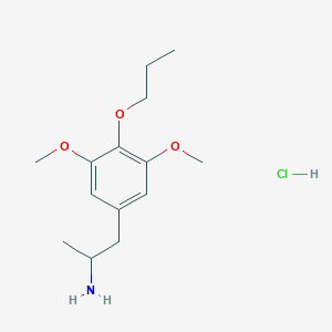 Chemical structure of 3C-P (hydrochloride)