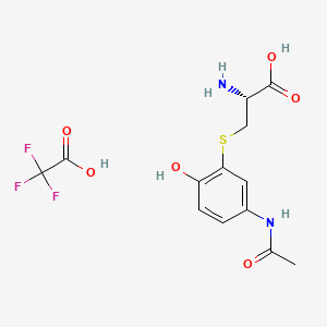 Chemical structure of 3-Cysteinylacetaminophen (trifluoroacetate salt)