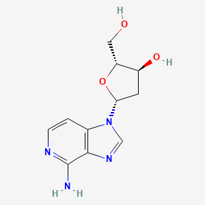 Chemical structure of 3-Deaza-2'-deoxyadenosine