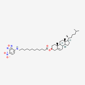 Chemical structure of 3-dodecanoyl-NBD Cholesterol