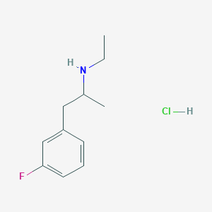 Chemical structure of 3-Fluoroethamphetamine hydrochloride