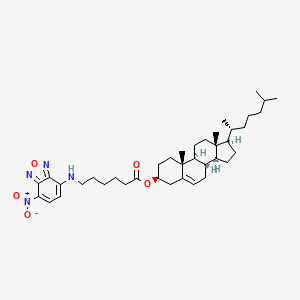 Chemical structure of 3-hexanoyl-NBD Cholesterol