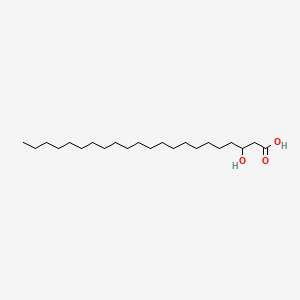 Chemical structure of 3-Hydroxydocosanoic acid