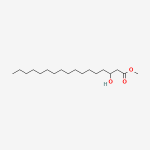 Chemical structure of Methyl 3-hydroxyheptadecanoate
