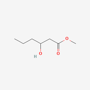Chemical structure of Methyl 3-hydroxyhexanoate
