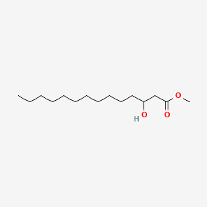 Chemical structure of Methyl 3-hydroxymyristate