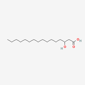 Chemical structure of 3-hydroxy Palmitic Acid