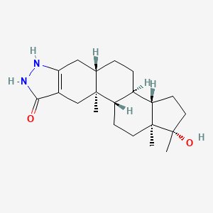 Chemical structure of 3'-Hydroxystanozolol