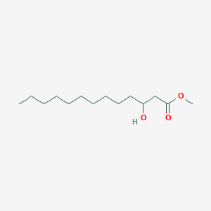 Chemical structure of Methyl 3-hydroxytridecanoate