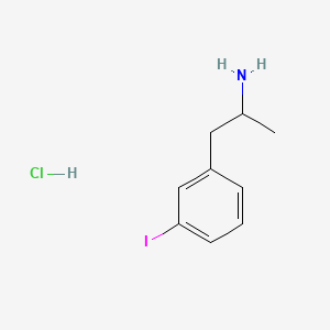 Chemical structure of 3-Iodoamphetamine (hydrochloride)