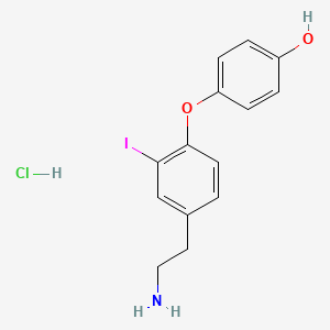 Chemical structure of 3-Iodothyronamine (hydrochloride)