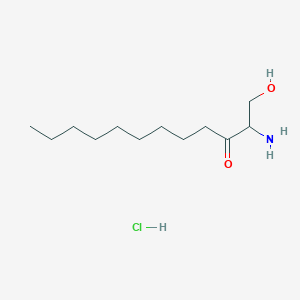 Chemical structure of 3-keto Sphinganine (d12:0) (hydrochloride)