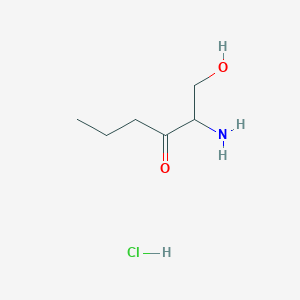 Chemical structure of 3-keto Sphinganine (d6:0) (hydrochloride)