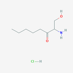 Chemical structure of 3-keto Sphinganine (d8:0) (hydrochloride)