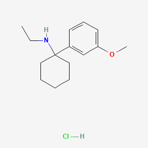 Chemical structure of 3-methoxy PCE (hydrochloride)