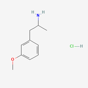 Chemical structure of 3-Methoxyamphetamine hydrochloride