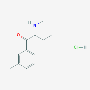 Chemical structure of 3-Methylbuphedrone (hydrochloride)