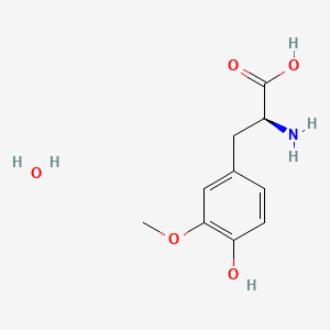 Chemical structure of 3-O-Methyldopa monohydrate