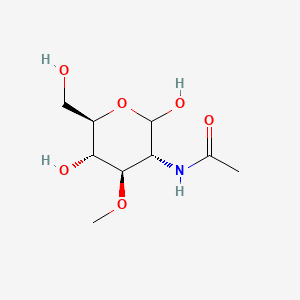 Chemical structure of 3-O-methyl-N-acetyl-D-Glucosamine