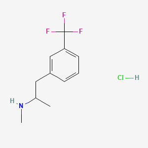 Chemical structure of 3-trifluoromethyl-N-Methylamphetamine (hydrochloride)