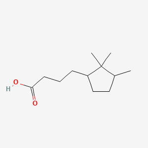 Chemical structure of 4-(2,2,3-Trimethylcyclopentyl)butanoic Acid