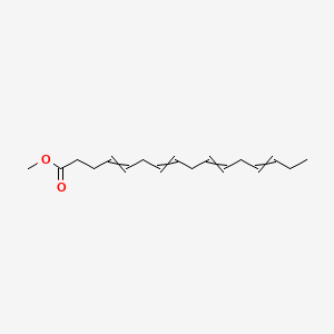 Chemical structure of Methyl hexadeca-4,7,10,13-tetraenoate