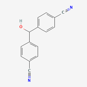Chemical structure of 4,4'-Dicyanobenzhydrol