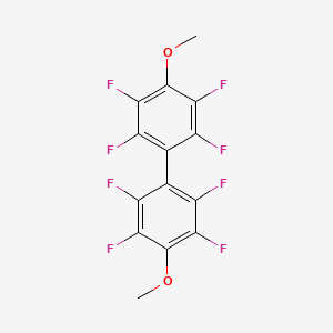 Chemical structure of 4,4'-Dimethoxyoctafluorobiphenyl