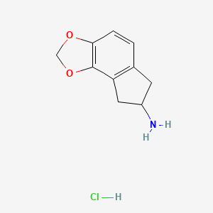 Chemical structure of 4,5-MDAI (hydrochloride)