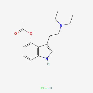 Chemical structure of 4-acetoxy DET (hydrochloride)