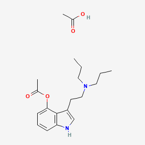 Chemical structure of 4-acetoxy DPT (acetate)
