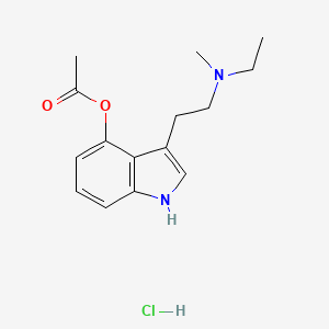 Chemical structure of 4-acetoxy MET (hydrochloride)