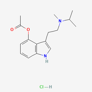 Chemical structure of 4-acetoxy MiPT (hydrochloride)