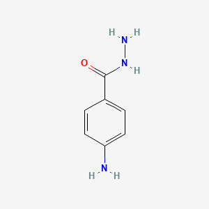 Chemical structure of 4-Aminobenzoic Acid hydrazide