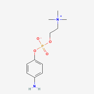 Chemical structure of 4-Aminophenylphosphorylcholine