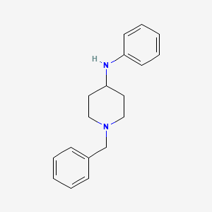 Chemical structure of 4-Anilino-1-benzylpiperidine