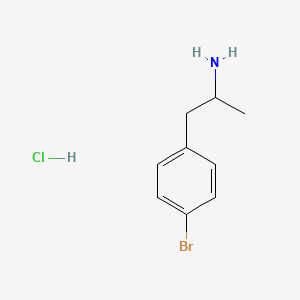 Chemical structure of 4-Bromoamphetamine (hydrochloride)