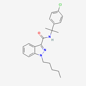 Chemical structure of 4-chloro CUMYL-PINACA