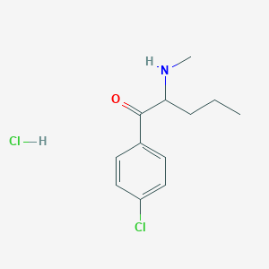 Chemical structure of 4-chloro Pentedrone (hydrochloride)