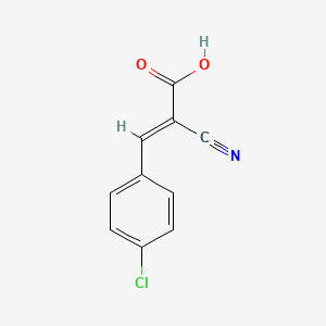 Chemical structure of 4-chloro-α-Cyanocinnamic Acid