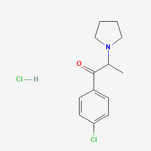 Chemical structure of 4'-chloro-α-Pyrrolidinopropiophenone (hydrochloride)