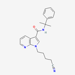Chemical structure of 4-cyano CUMYL-BUT7AICA