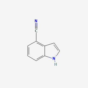 Chemical structure of 4-Cyanoindole