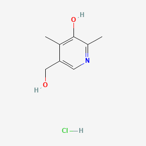 Chemical structure of 4-Desoxypyridoxine hydrochloride